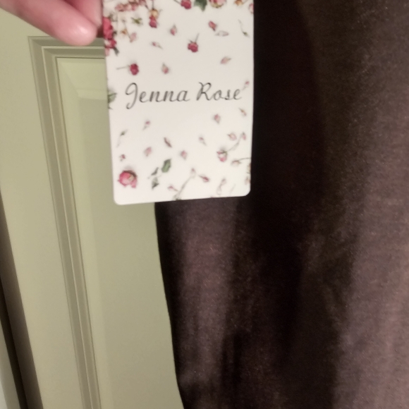 Women's Brown Stretch Ponte Bootcut Pants - Picture 4 of 6